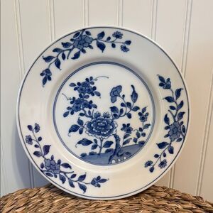 “Hampton” Design Winterthur Adaption Blue Floral Porcelain Salad Plate